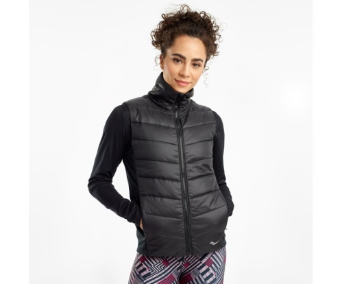 Tenis Saucony Snowdrift Vest Mujer Tops Ropa Negras México MX-501-WY